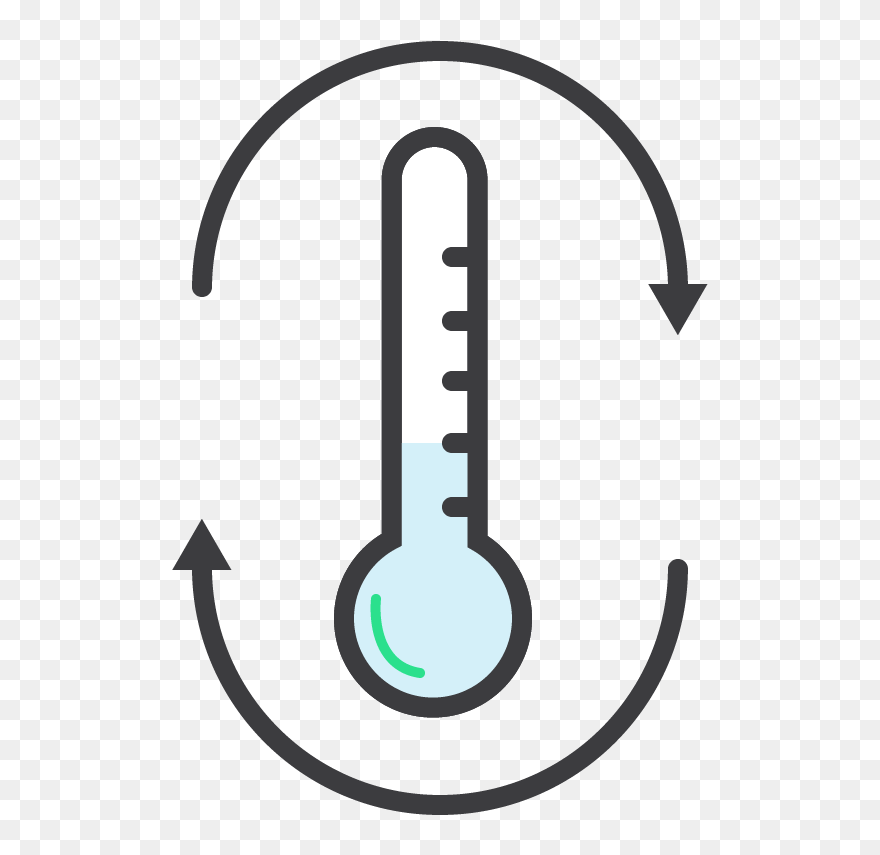 Thermostat At Cooler Setting Icon Clipart