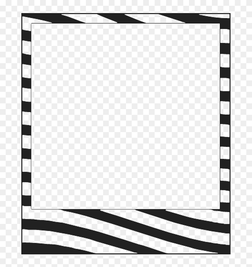 Polaroid Clipart Digital Photo Frame, Polaroid Digital - Cute Frame Black And White - Png Download