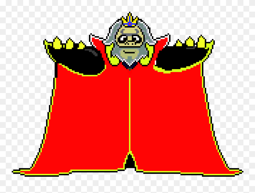 Mixtale Asgore Battle Sprite Transparent Clipart , - Png Download