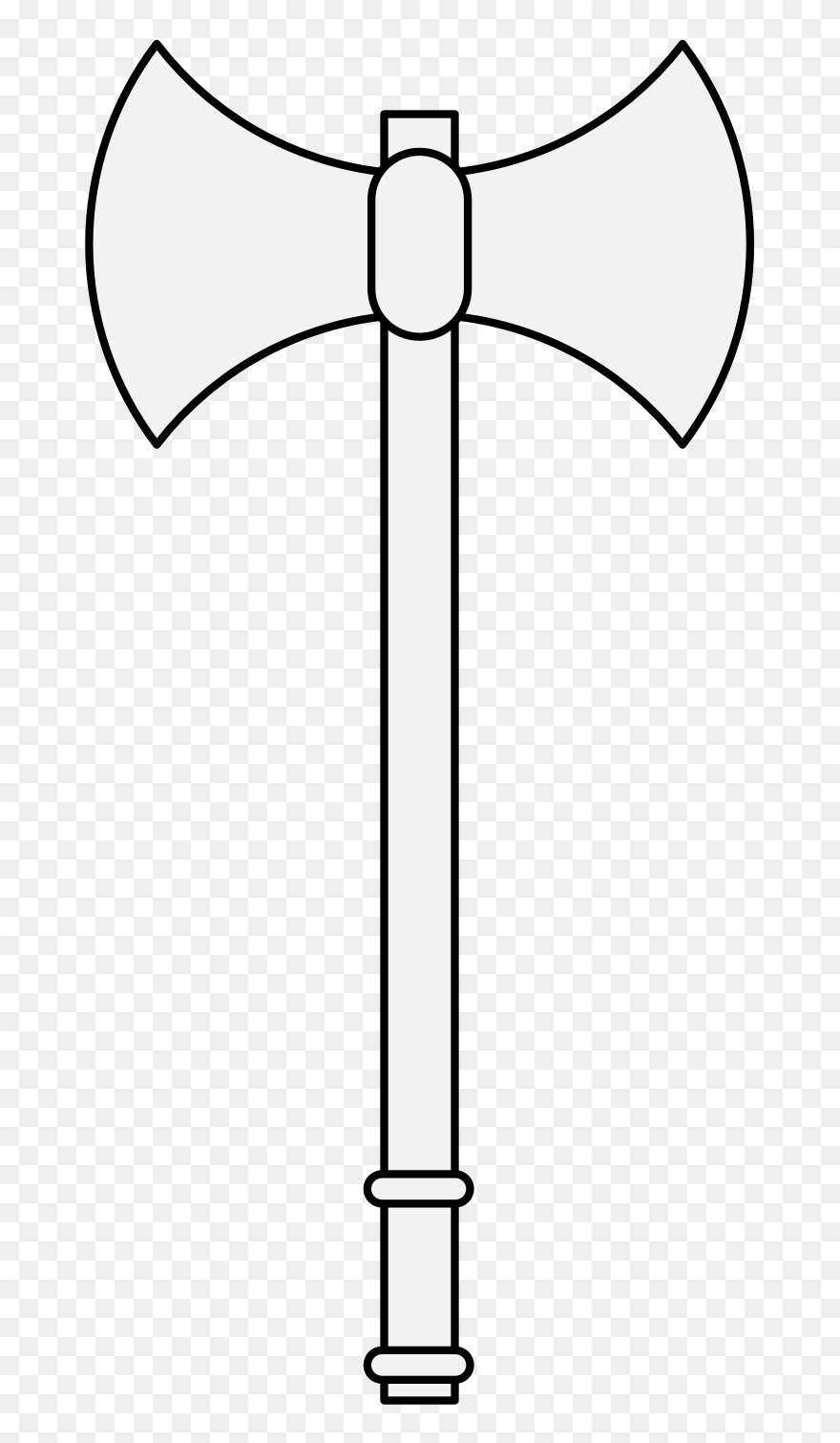 Double Bladed Axe Svg Clipart