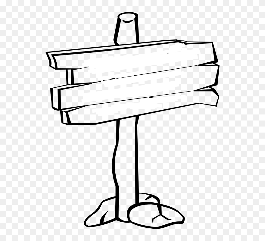 Art Postal, Man Birthday, Wooden Signs, Free Images, - Wooden Sign Clip Art Black And White - Png Download