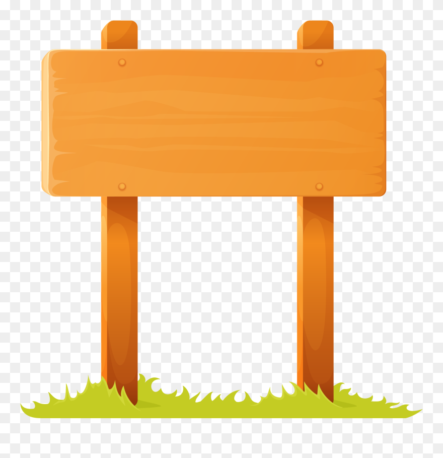 Wood Sign Royalty - Letrero Madera Png Clipart