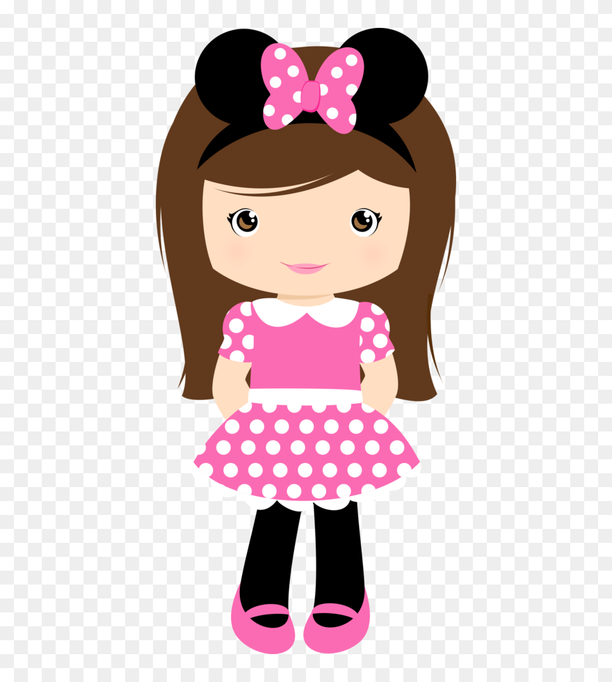 Say Hello - Girl Mickey Mouse Drawing Clipart