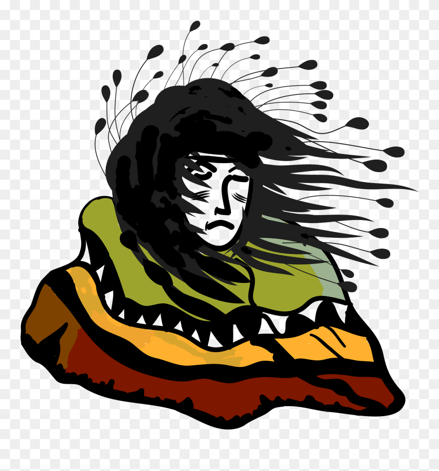 Artistic Image Of Native American Clipart - Clip Art - Png Download