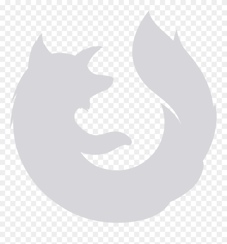 New Firefox Logo White Clipart