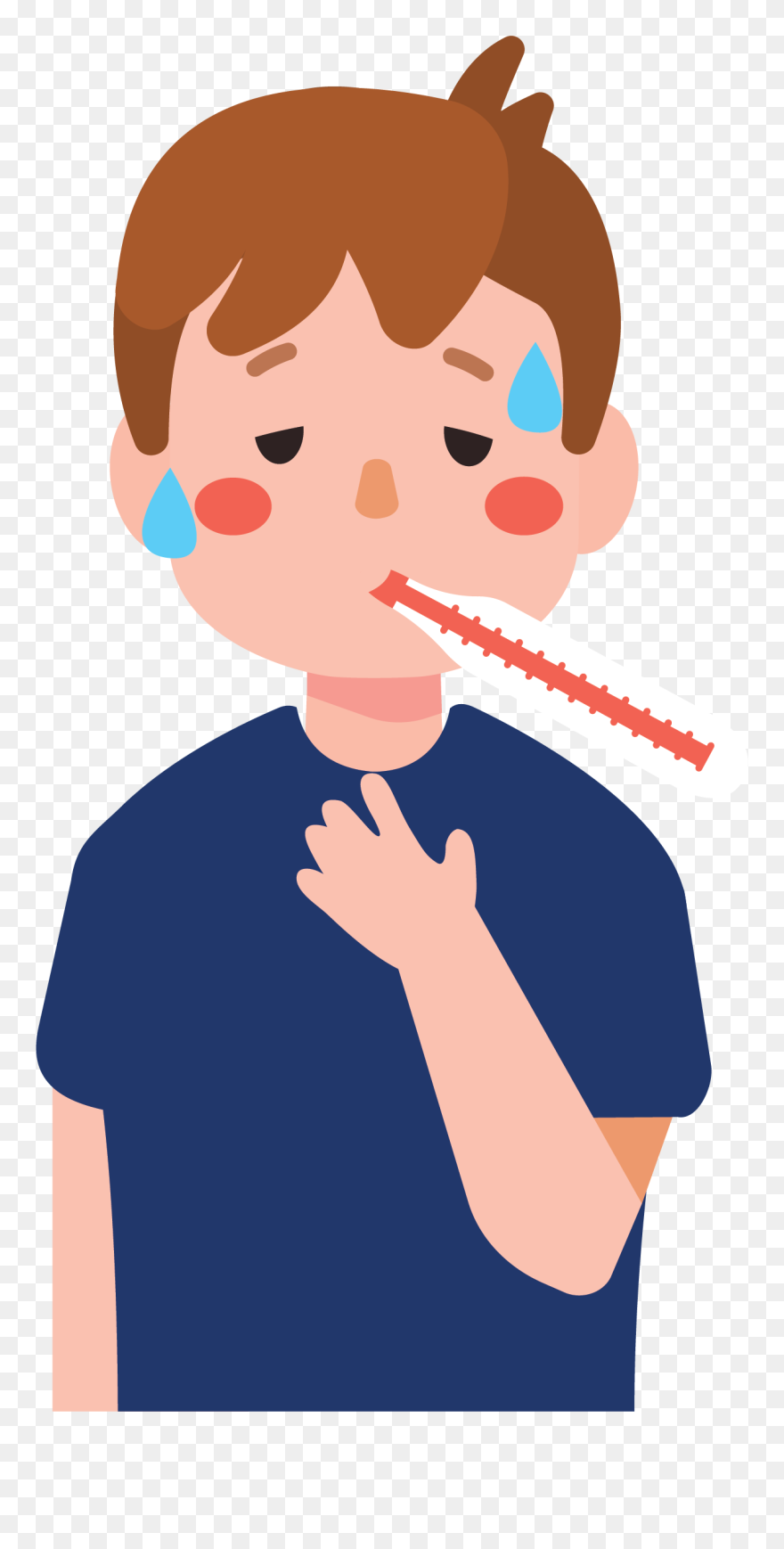 Cartoon Flu Symptoms Clipart