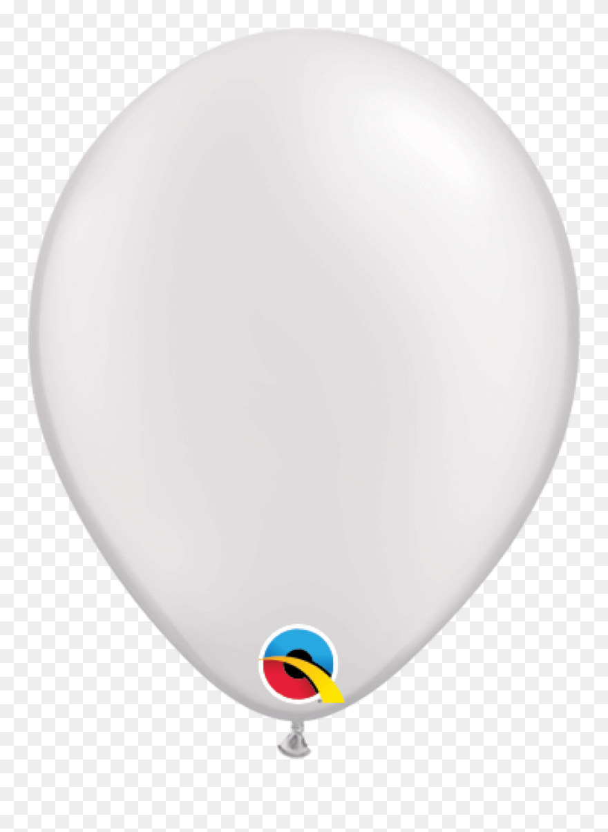 Pearlized White Latex Balloon - Balloon Light White Png Clipart