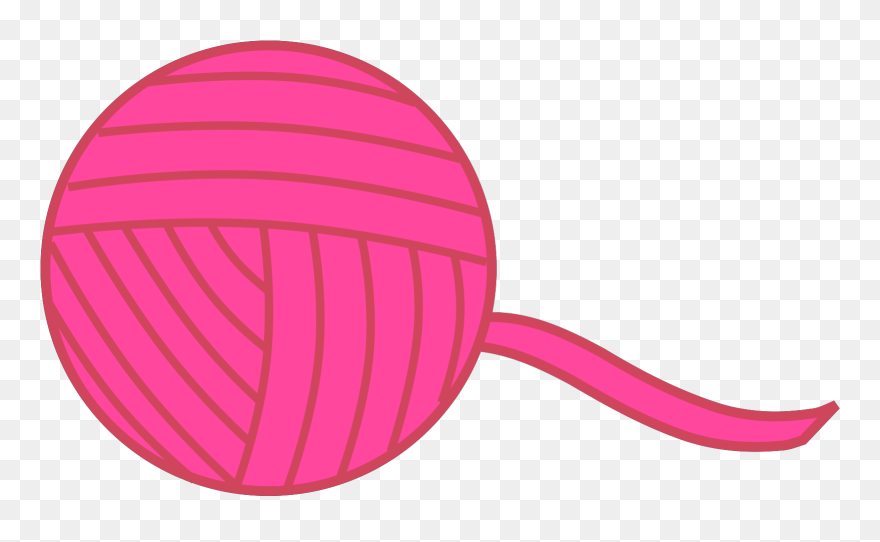 Crochet Hook And Fabric - Animated Ball Of Yarn Clipart