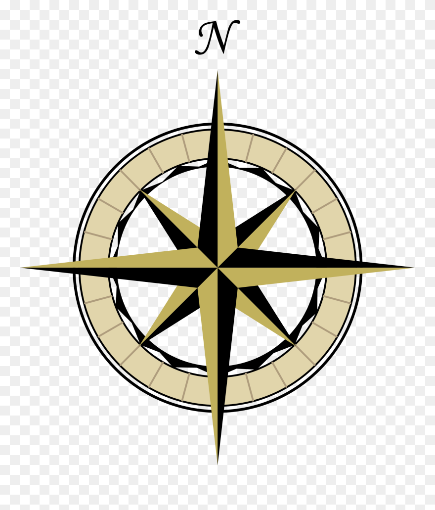 Compass Rose Clip Art - Transparent Background Compass Rose Png