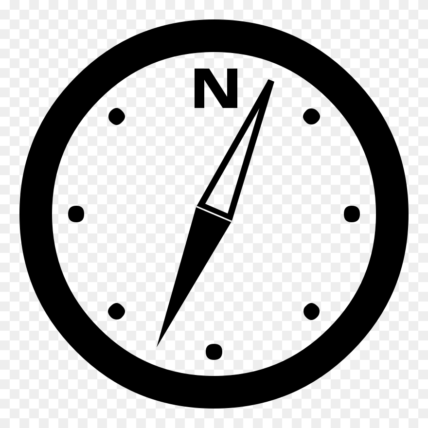 Clipart - Simple Compass - Boussole Simple - Charing Cross Tube Station - Png Download