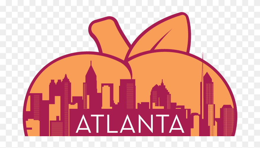 Tht Atl Banner - Atlanta Skyline Line Art Clipart