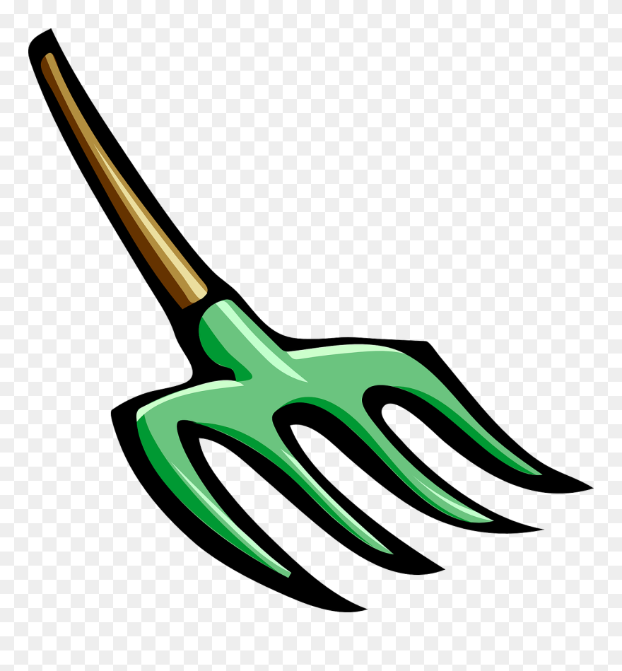Pitchfork Clip Art - Farming Tools Clip Art - Png Download