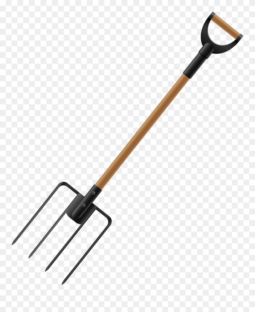 Pitchfork Garden Tool Garden Fork - Pitchfork Png Clipart