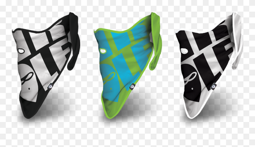 How To Keep Your Face Warm - Bandana Snow Face Masks Clipart