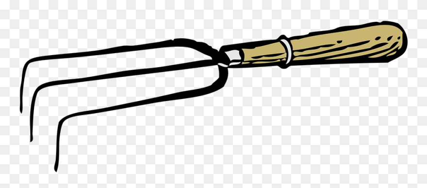 Hand Cultivator Tool Drawing Clipart