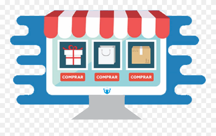 Flujo De Compras En Line Clipart