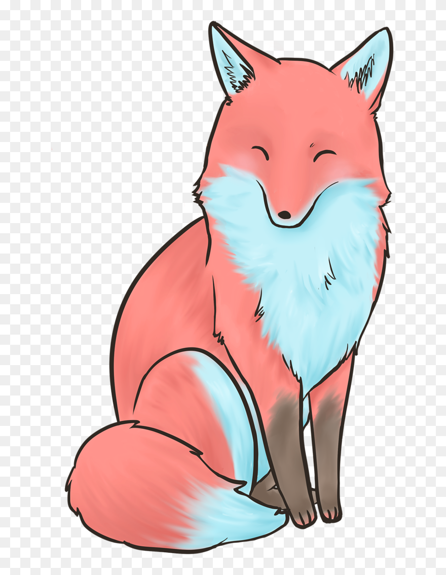 Red Fox Pastel Ve2 Clipart