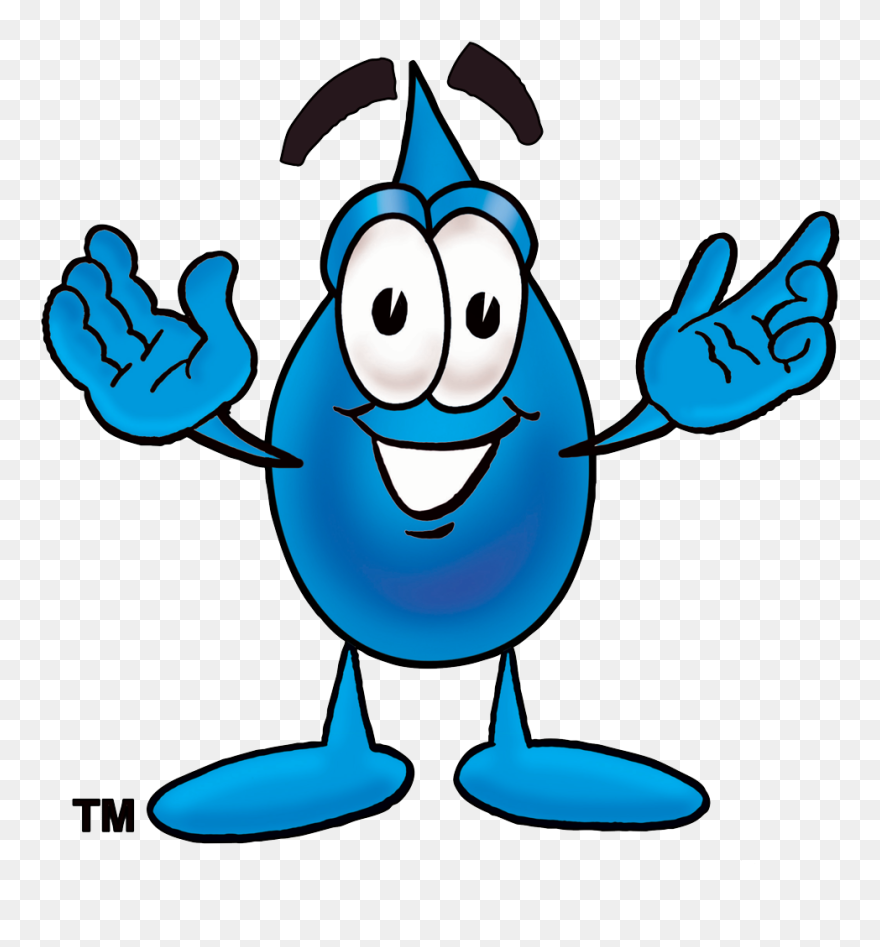 Washing Hand Clipart Jpg Black And White Library Wash - Water Drop Cartoon - Png Download