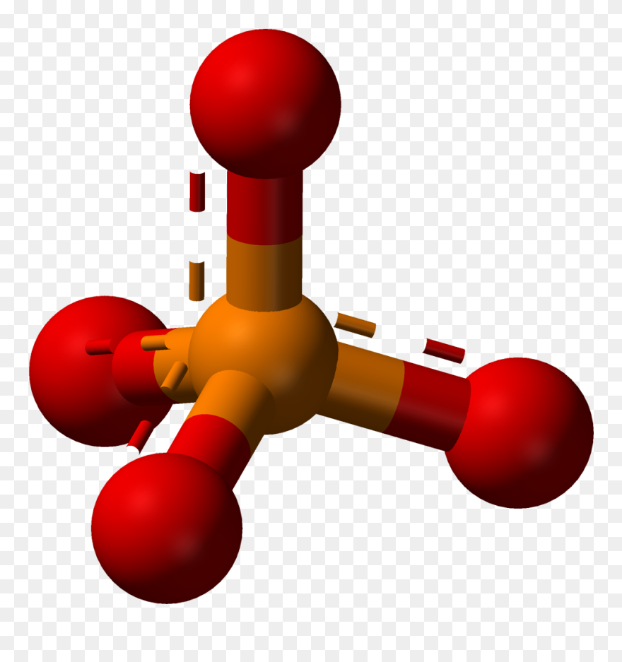 Phosphate 3d Balls - Phosphate Ball And Stick Clipart