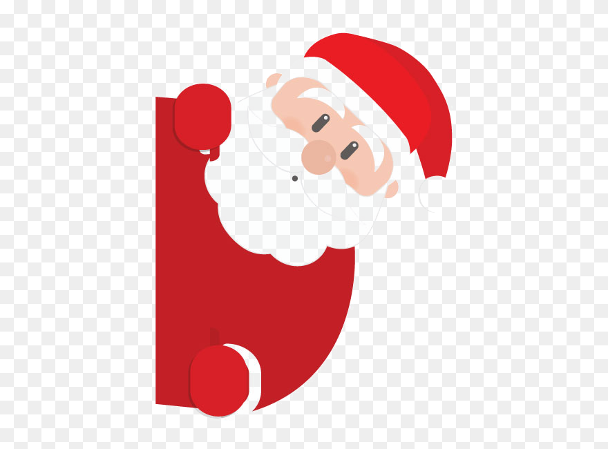 Christmas Santa Village Day Clipart - Transparent Santa Png