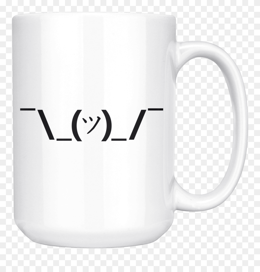 Classic Shrug Emoji Mug Beer Stein - Mug Clipart
