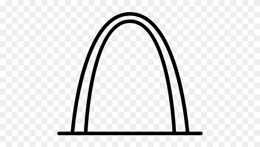 St Louis Arch Drawing At Paintingvalley - St Louis Arch Line Art Clipart