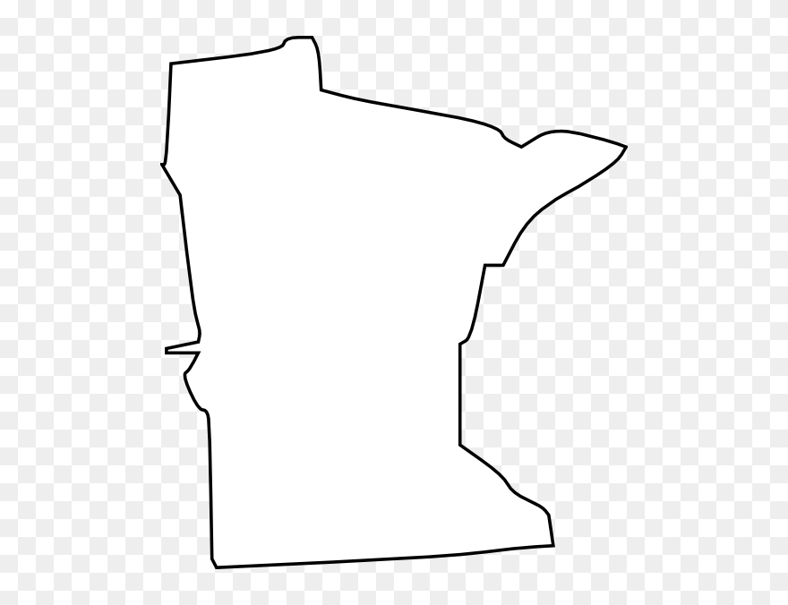 White Minnesota State Clip Art At Clker - White Minnesota State Png Transparent Png