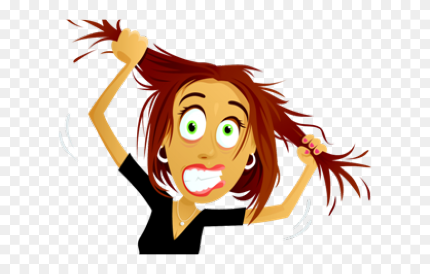 Woman Pulling Hair Out Meme Clipart (5371871) PinClipart