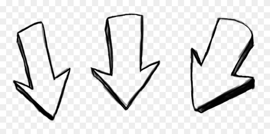 White Arrows Down Png Clipart