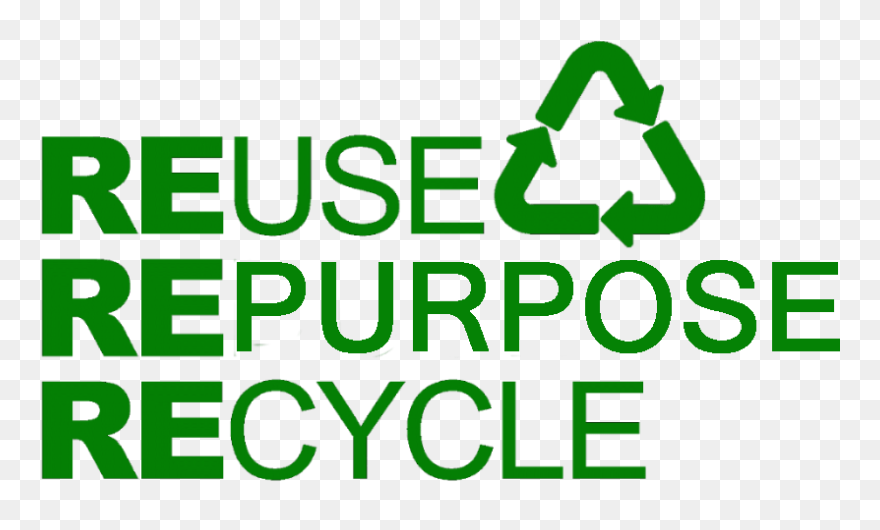Recycling And Repurposing Sign Clipart