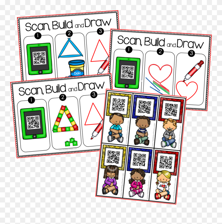 2d Shapes Qr Code Clipart