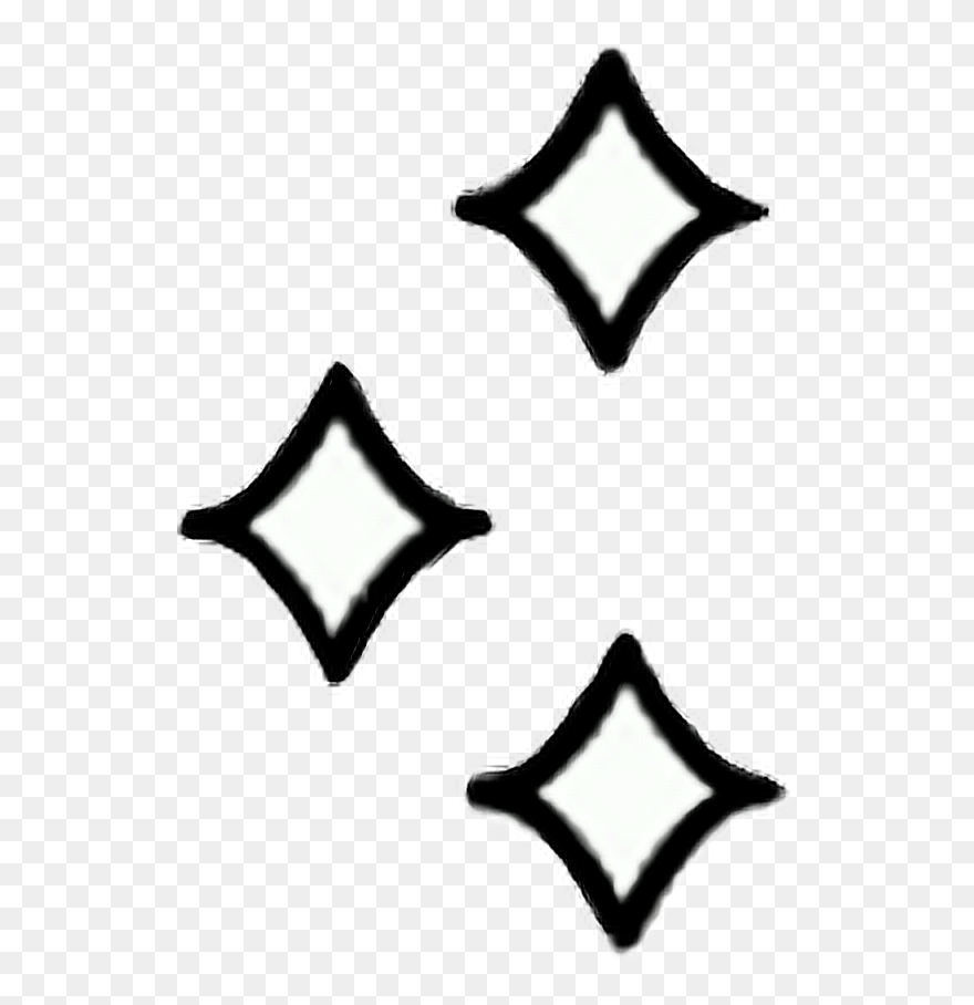 Download Transparent Sparkler Clipart Sparkles Emoji In Black And