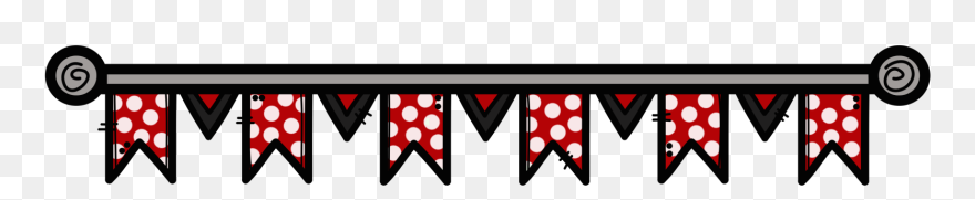 A Drawing With Red Banners Clipart