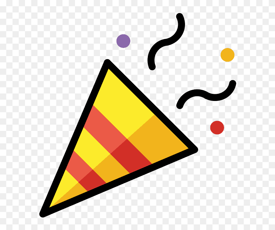 Party Popper Emoji Clipart - Scalable Vector Graphics - Png Download