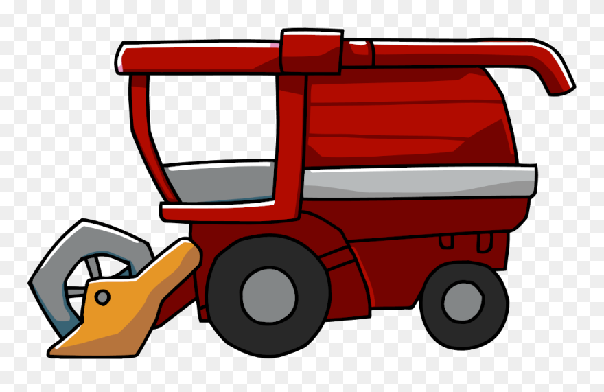 Image - Easy To Draw Combine Harvester Clipart