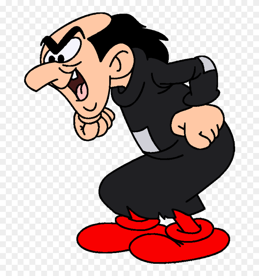 Smurfs Gargamel Sign Animation Smurf The Jokey Clipart - Smurfs Cartoon Gargamel - Png Download