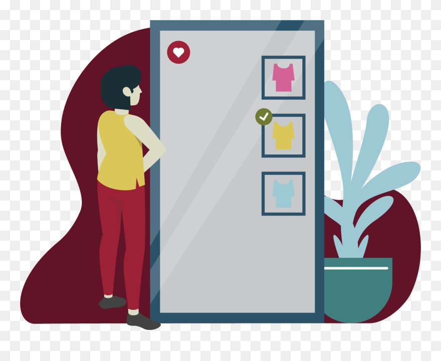 Smart Fitting Room Concepts Clipart