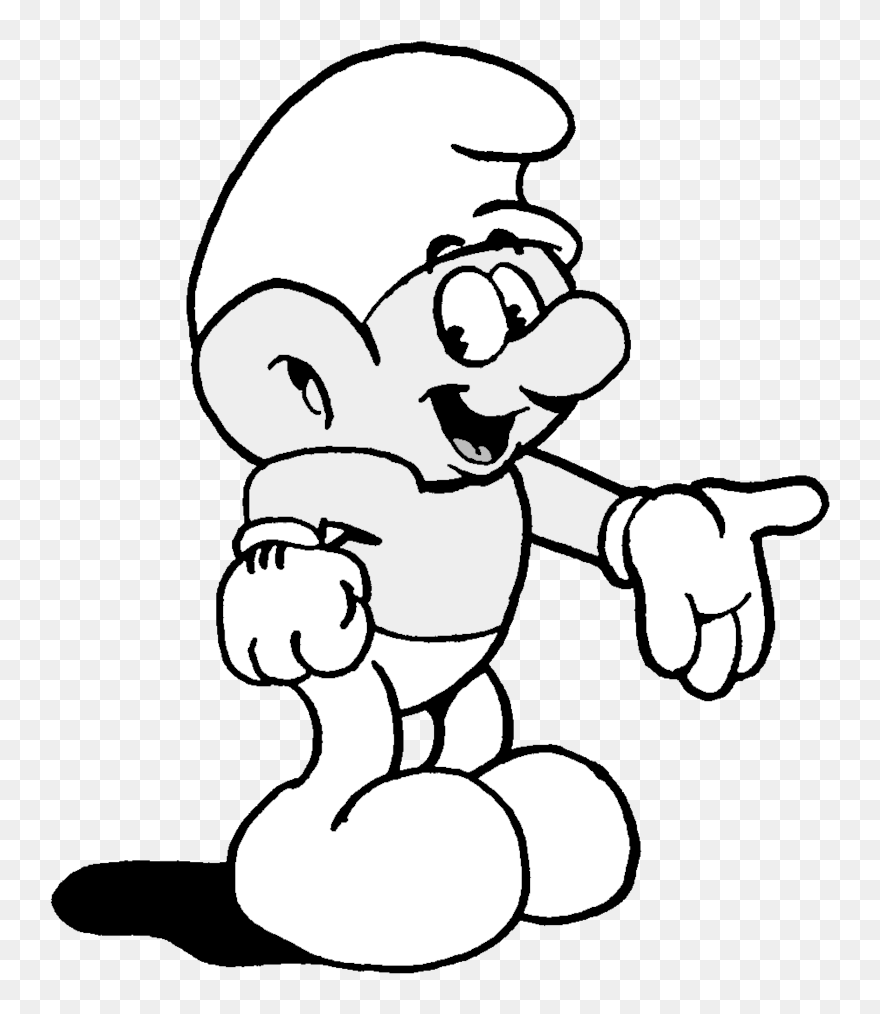 Jpg Freeuse Smurf In Early S Fleischer Art Style - Smurfs Black And White Clipart