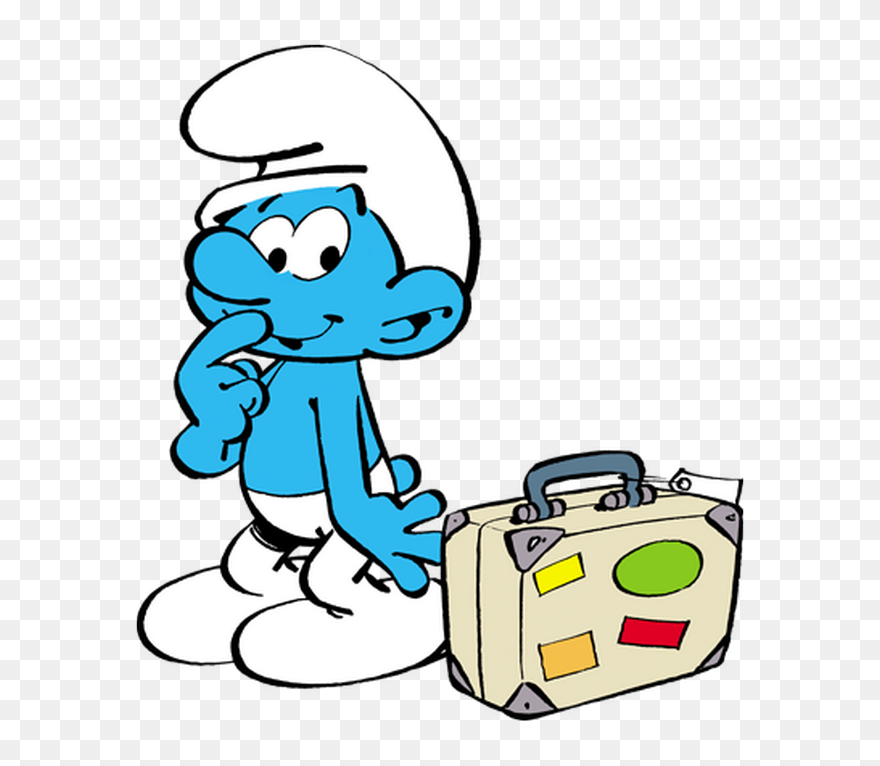 Smurf Travel Clipart