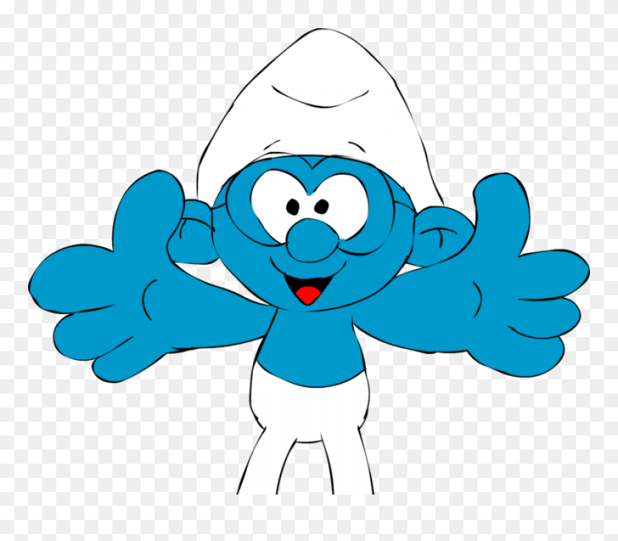 Brainy Smurf Png Image - Smurf Hug Clipart