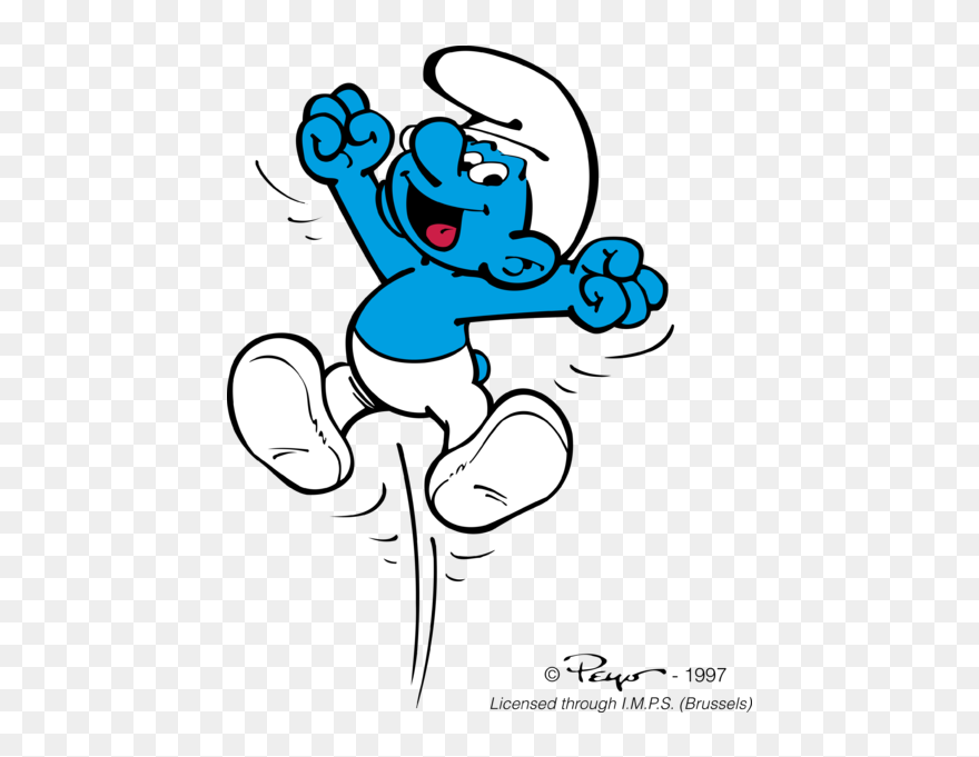 Happy Smurf Clipart