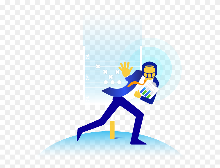 Football And The Three Lines Of Defense - Cartoon Clipart