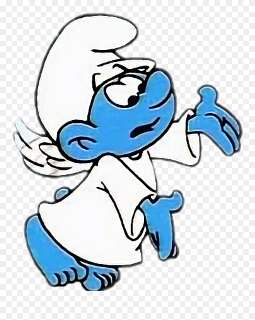 Angel Smurf Clipart