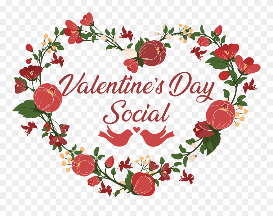 Valentine Social Clip Art - Png Download