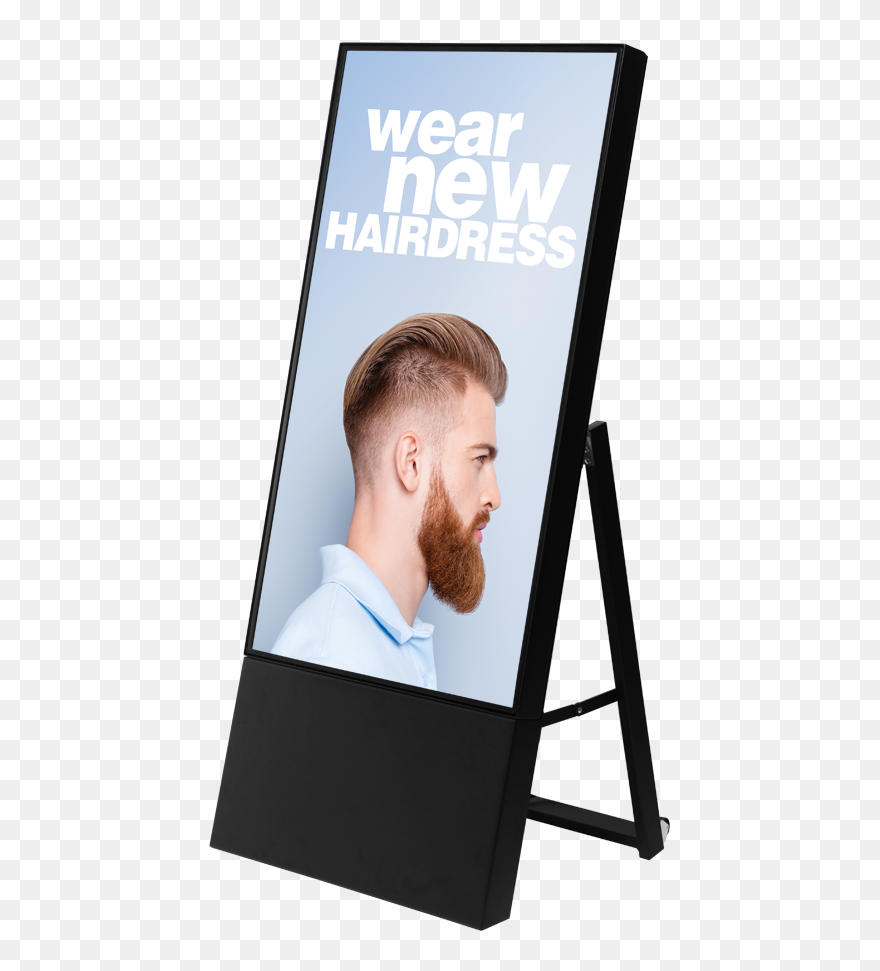 Smart Line Digital A-board - Board Digital Signage Clipart