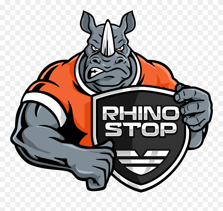 Transparent Car Crashes Clip Art - Cartoon Rhino Logo - Png Download
