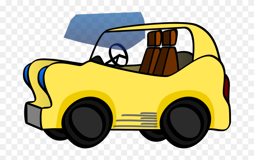 Yellow Cartoon Car Png, Svg Clip Art For Web - Cartoon Small Car Png Transparent Png