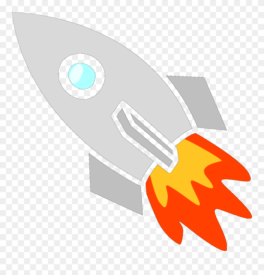 Cartoon Rocket Ship Transparent Background Clipart