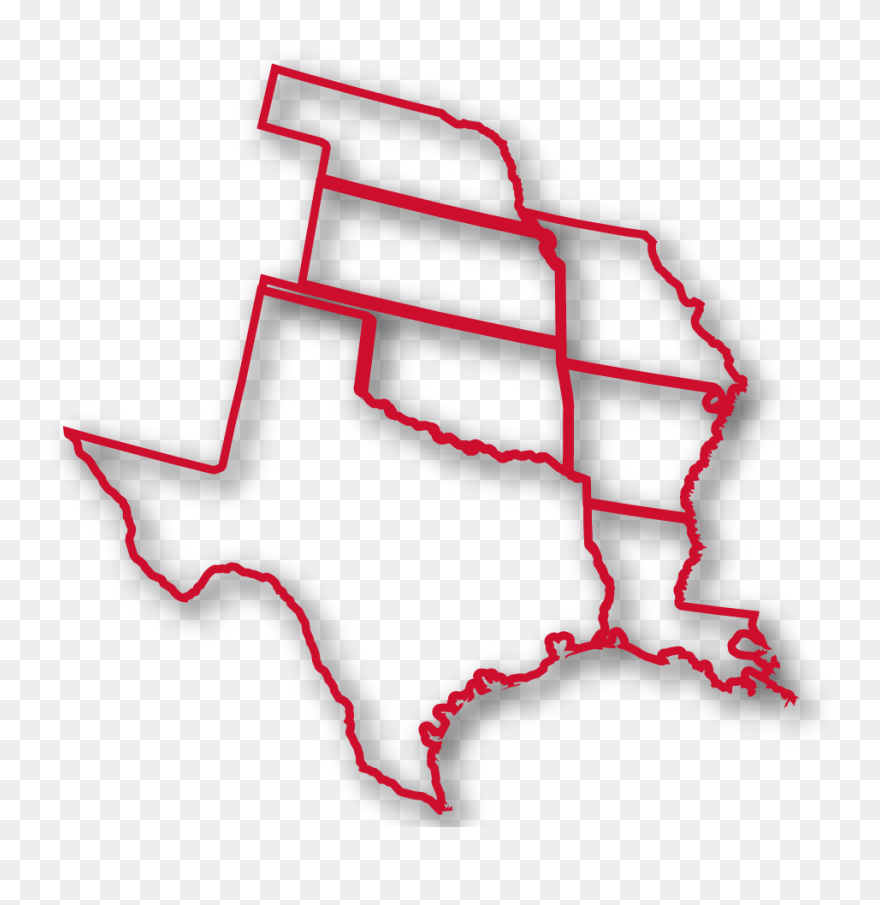 Texas Oklahoma Louisiana Arkansas Kansas Missouri Clipart