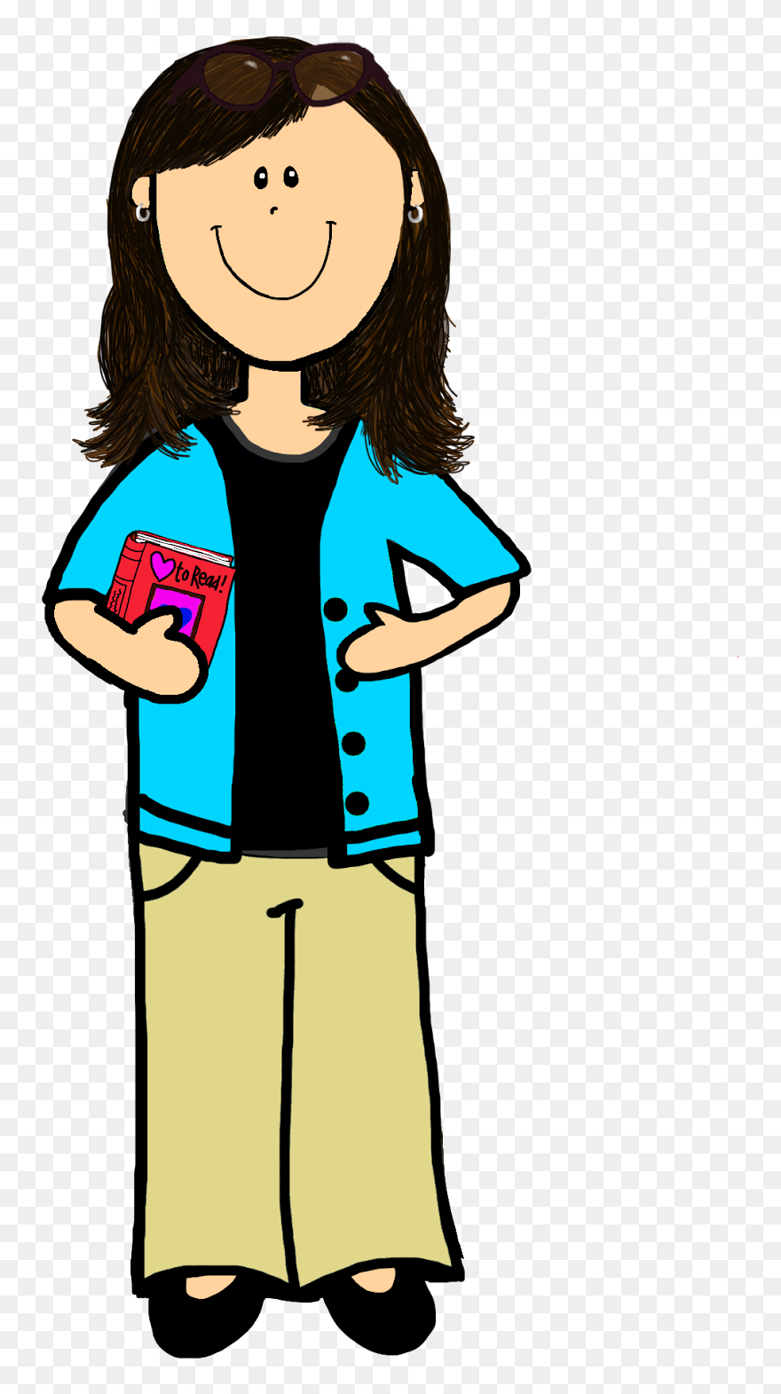 Nice Teacher Clipart - Asian Teacher Clipart - Png Download